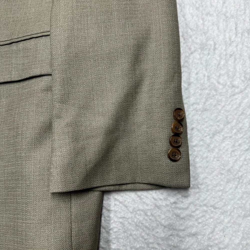 Vintage Polo Ralph Lauren Blazer Tan Sport‎ Dinner Jacket Men's Size 42L